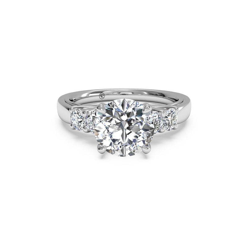Ritani Five-Stone Trellis Round Brilliant Diamond Engagement Ring