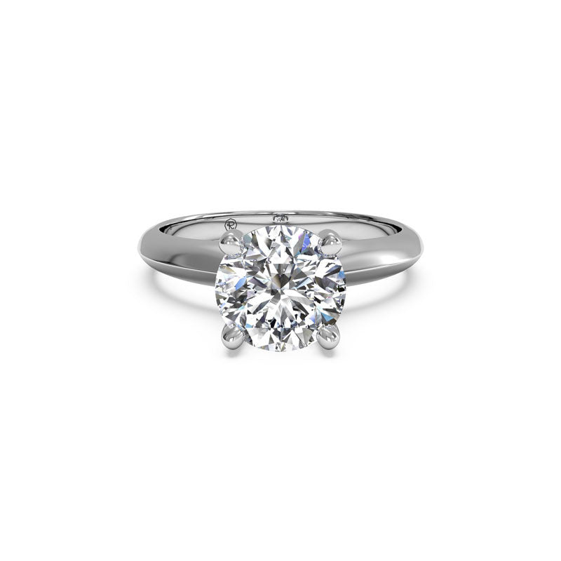 Ritani Knife-Edge Solitaire Round Brilliant Diamond Engagement Ring