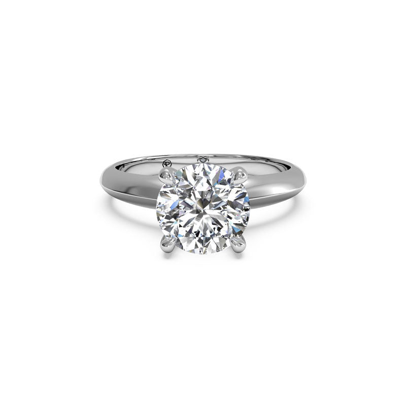 Ritani Knife-Edge Surprise Diamond Round Diamond Engagement Ring