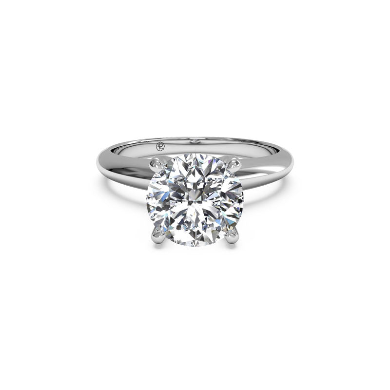 Ritani Solitaire Knife-Edge Round Brilliant Diamond Engagement Ring