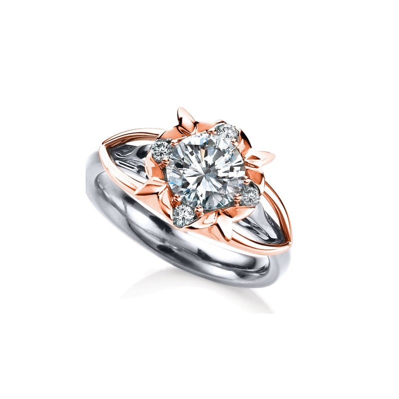 Primrose Round Brilliant Diamond Engagement Ring