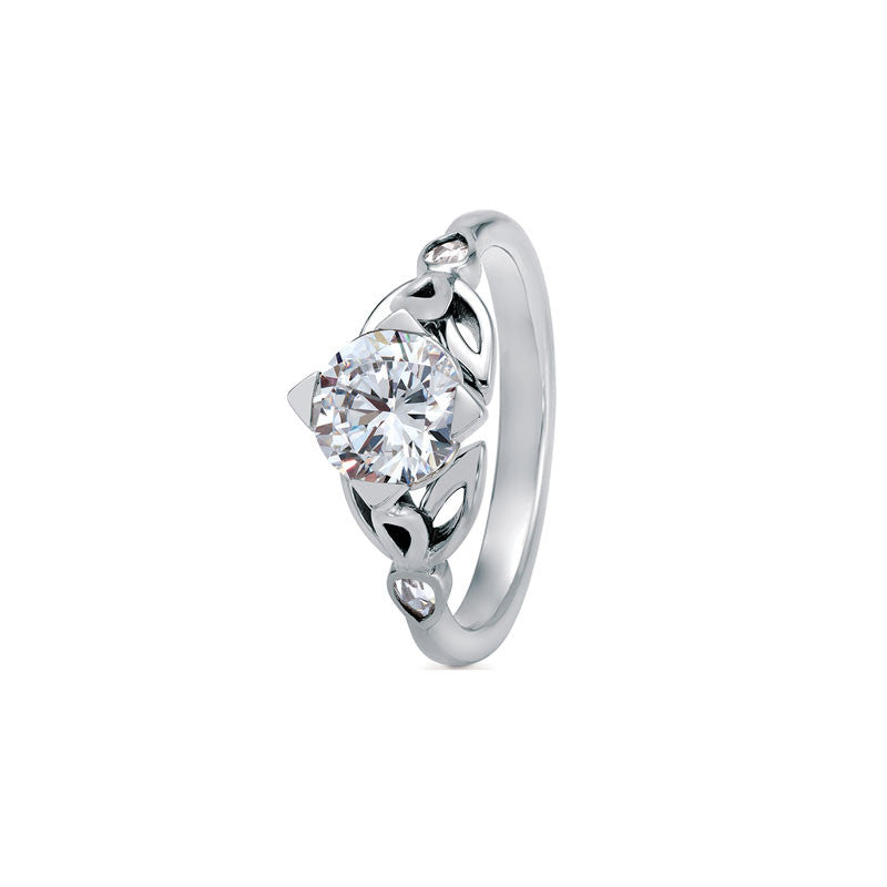 Maevona Peebles Round Brilliant Diamond Engagement Ring