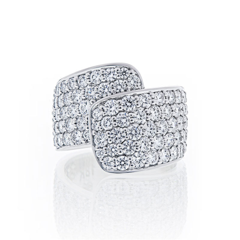 Forevermark Devotion Cut Diamond Ribbon Ring