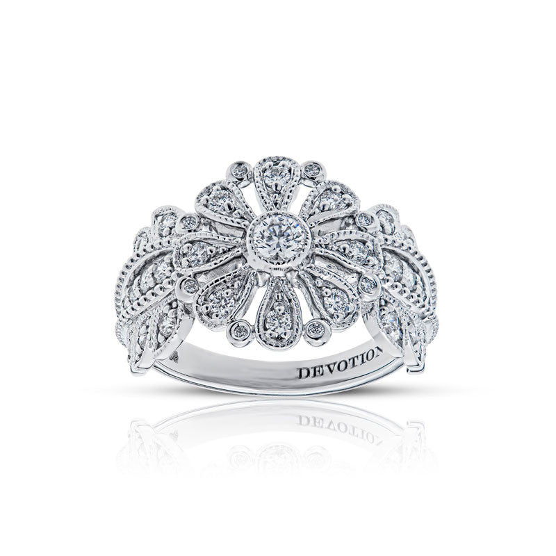 Forevermark Devotion Cut Diamond Floral Ring