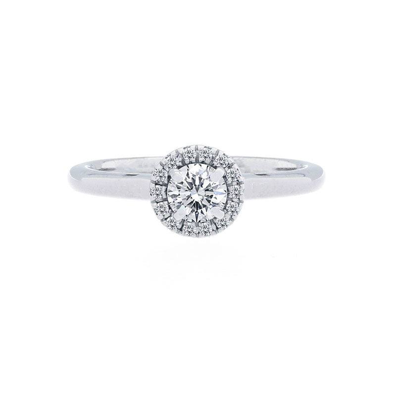 Forevermark Center of My Universe Round Halo Engagement Ring, 0.42 total carat