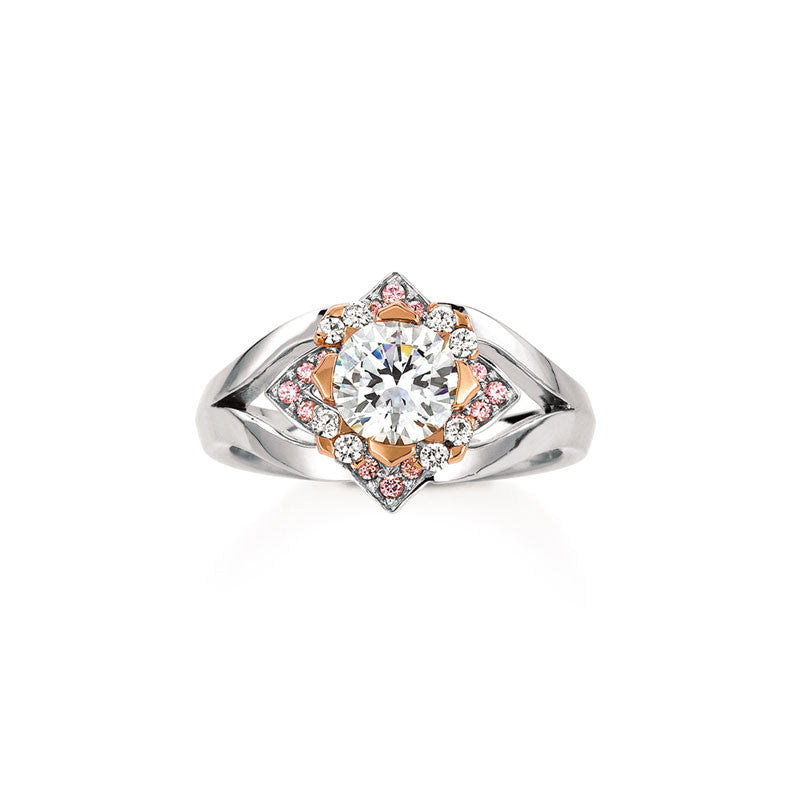 Maevona Edinburgh Round Brilliant Diamond Engagement Ring