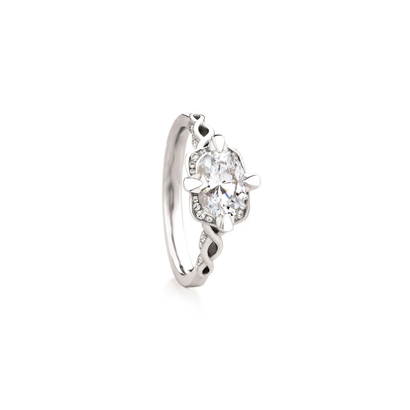 Maevona Hamilton Oval Brilliant Diamond Engagement Ring